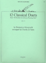 12 classical duets for 2 Alto saxophones score