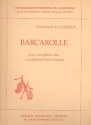 Barcarolle pour saxophone alto et piano