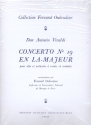 Concerto en la majeur no.19 pour alto orchestre  cordes et cembalo pour alto et piano, copie d'archive