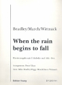 When the Rain begins to fall: Einzelausgabe Gesang und Klavier