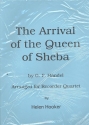 The Arrival of the Queen of Sheba for 4 recorders (SATB) score and parts