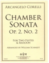 Sonate op.2,2 for 2 flutes and bassoon score and parts