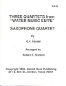 Water Music (Selections) for 4 saxophones (AATBar) score and parts