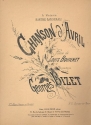 Chanson d'avril pour mezzo soprano (baryton) et piano