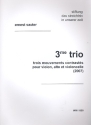 Trio Nr.3 fr Violine, Viola und Violoncello Partitur und Stimmen