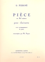 Pice en sol mineur pour clarinette et piano