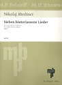 7 hinterlassene Lieder op.61 fr Gesang (mittel) und Klavier (dt/en/kyr)