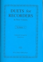 Duets for Recorders vol.1 for 2 recorders score