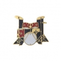 Mini Pin drumset black & red