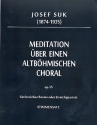 Meditation ber einen altbhmischen Choral op.35 fr Streichorchester (Streichquartett) Stimmen (1-1-1-1-1)