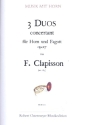 3 Duos concertant op.27 fr Horn und Fagott Partitur und Stimmen