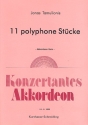 11 polyphone Stcke fr Akkordeon