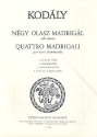 4 Madrigali per coro femminile a cappella partitura