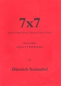 7 x 7 for recorder ensemble (SSAATTB (Cb ad lib)) score and parts