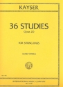 36 Studies op.20 for strings bass