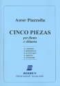 5 Piezas per flauto e chitarra partitura e parti