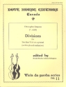 Divisions on a Ground for 2 bass viols and keyboard score and parts