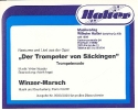 Der Trompeter von Sckingen  und Winzer-Marsch fr Blasorchester Direktion und Stimmen