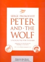 Peter and the Wolf for piano with the complete narrator's text (en/frz/sp)