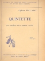 Quintette pour saxophone alto, 2 violons, alto et violoncelle partition