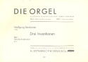 3 Inventionen fr Orgel