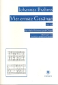 4 ernste Gesnge op.121 fr tiefe Stimme und Orgel