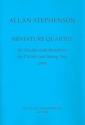 Miniature Quartet fr Piccolo, Violine, Viola und Violoncello Partitur und Stimmen