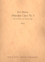 Abstrakte Oper Nr.1 Klavierauszug