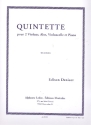 Quintett für 2 Violinen, Viola, Violoncello und Piano Stimmen
