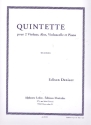 Quintett fr 2 Violinen, Viola, Violoncello und Piano Stimmen