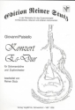 Konzert Es-Dur für Mandoline und Zupforchester Partitur