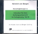 Literatur fr den Anfangsunterricht  im Sologesang Band 2 CD mit Klavierbegleitungen