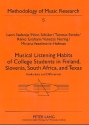 Musical Listening Habits of College Students in Finland, Slovenia, South Africa and Texas Similarities and Differences