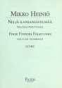 4 Finnish Folk Tunes: for 4 trombones score and parts