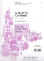 A Study in Constrasts for clarinet ensemble score and parts