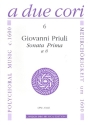 Sonata prima a 8 fr 8 Instrumente (SATB+SATB) Partitur und Stimmen