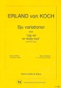 7 Variationen ber Jag vet en dejlig rosa fr Violine (Violoncello) und Klavier