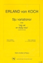 7 Variationen ber Jag vet en dejlig rosa fr Violine (Violoncello) und Klavier