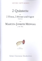 2 Quintette fr 2 Flten, 2 Hrner und Fagott Partitur und Stimmen