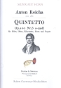 Quintett a-Moll op.100,5 fr Flte, Oboe, Klarinette, Horn und Fagott Partitur und Stimmen