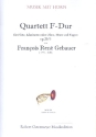 Quartett op.20,1: für Flöte, Klarninette (Oboe), Horn und Fagott Partitur und Stimmen