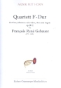 Quartett F-Dur op.20,2 für Flöte (Oboe), Horn und Fagott Partitur und Stimmen
