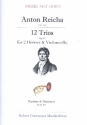 12 Trios op.93 für 2 Hörner und Violoncello Partitur und Stimmen
