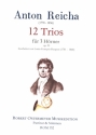 12 Trios op.93 für 3 Hörner Partitur und Stimmen