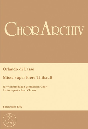 Missa super Frere Thibault fr gem Chor a cappella Partitur