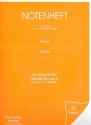 Notenheft 14 Systeme Din A4 hoch mit integrierter Abheftmechanik fr Arbeits- und Liedbltter
