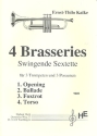 4 Brasseries fr 3 Trompeten und 3 Posaunen Partitur und Stimmen