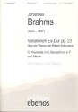 Variationen Es-Dur op.23 ber ein Thema von R.Schumann fr Klarinette, Bassetthorn und Klavier,  Stimmen
