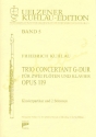 Trio concertant G-Dur op.119 fr 2 Flten und Klavier Stimmen