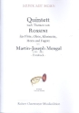 Quintett nach Themen von Rossini fr Flte, Oboe, Klarinette, Horn und Fagott Partitur und Stimmen